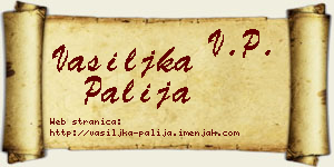 Vasiljka Palija vizit kartica